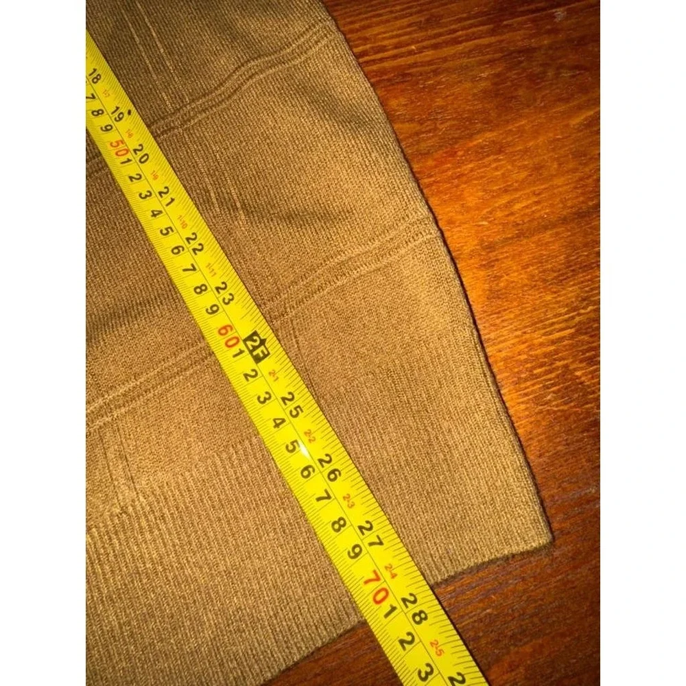 Dockers Men's Size XXL Pullover Crew Neck Sweater Tan Yellow Striped Soft Preppy